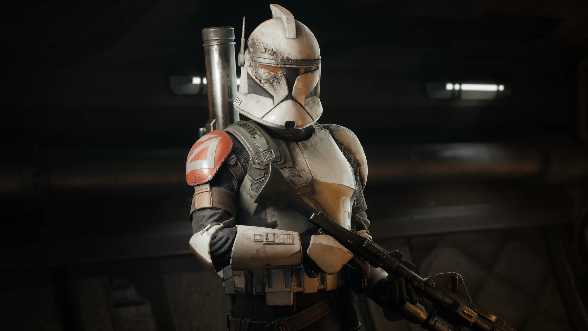 Trick, a veteran clone soldier in Zero Company
